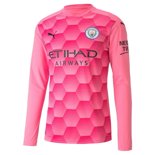 Tailandia Camiseta Manchester City 3ª ML Portero 2020/21 Rosa